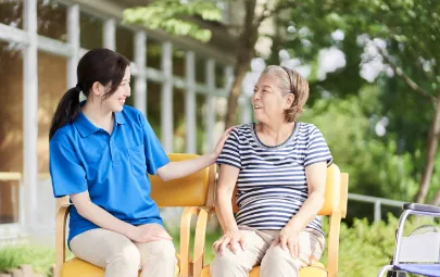 外出時の付き添いサポートとリラクゼーションの提供